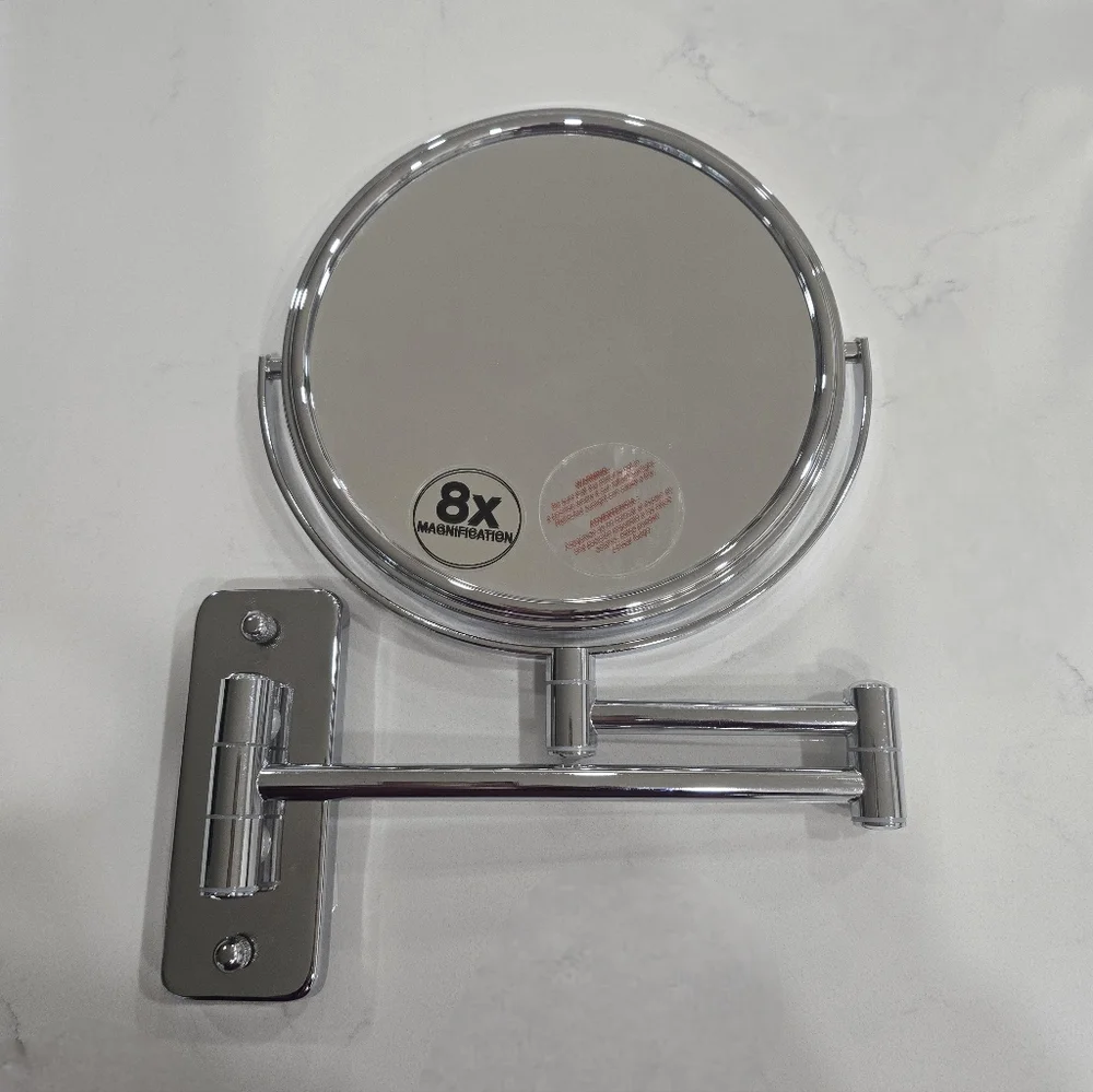 Wall Mount Chrome Arm Swing Mirror